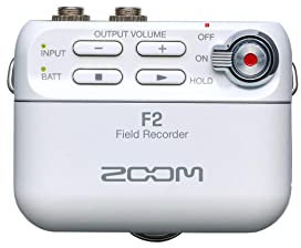 Zoom F2 White Field Recorder und Lavalier Mic