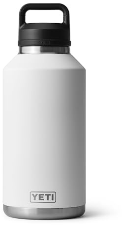 Yeti Rambler 64 oz Bottle, Vacuum Insulated, Stainless Steel with Chug Cap, White