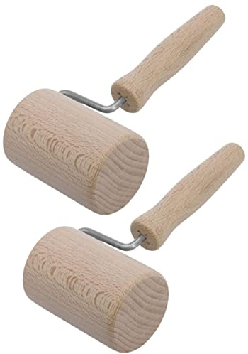 teemando® 2 X Teigrolle für Backblech Ecken, zylindrischer Eckenroller für gleichmäßiges ausrollen an den Kanten