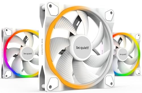 be quiet! Light Wings White 140mm PWM Triple Pack Gehäuselüfter, weiß, 3er Pack, BL102