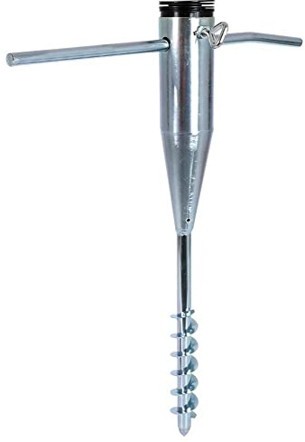 Vilde Schirmständer Schirmhalter Bodendübel zum Eindrehen aus Metall für Gartenschirme Sonnenschirme