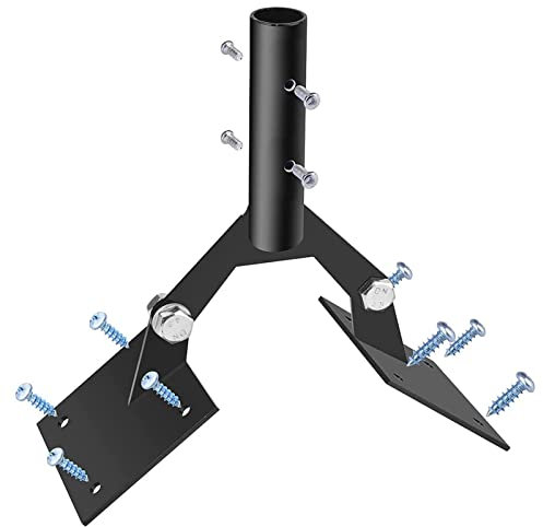 Ziurmut Support de Toit pour girouette, Support de Toit en Acier, Support de girouettes pour toits, Supports de Montage d'extension de Station météorologique, Support de girouette en Acier épais