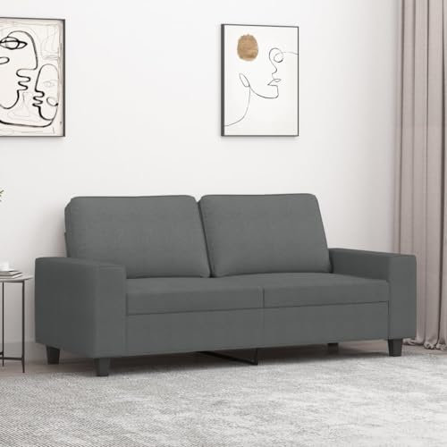 LAPOOH 2-Sitzer-Sofa Dunkelgrau 140 cm Stoff, Loungesofa, Sofas & Couches, Relaxsofa, Couch für Wohnzimmer, Couch Mit - 359392