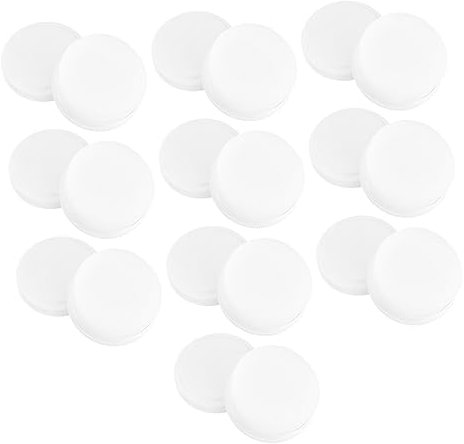 COLLBATH Brosses à Chaussures et Nettoyage des Chaussures Lot de 10 en Éponge Blanche pour Entretien du Cuir à Domicile
