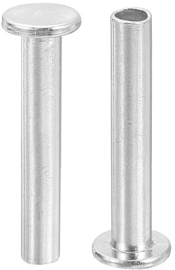 QUARKZMAN 100 Stück Halbhohlnieten 5mm x 30mm Aluminium Silber | Flachkopf Halbhohle Nieten, Für Industrie Haushaltsreparatur Befestigung