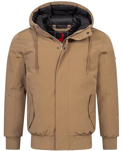 Höhenhorn Alpwall - Chaqueta de invierno para hombre, forrada, impermeable, transpirable, arena, 3XL