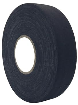 Eishockey Schläger Tape, Rutschfestes Hockey Schläger Band Rolle, 2.5cm*25m Selbstklebendes Sport Griffband, Hockey Schlägerband für Tennis Badmintongriff Golfschläger Tennisschläger (Schwarz)