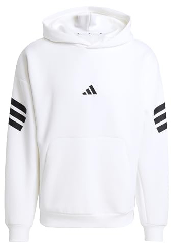 adidas Homme Future Icons Three Stripes Hoodie, White, XL