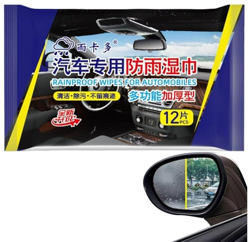 Anti-buée pour pare-brise de voiture – Nettoyeur de vitres anti-buée longue durée pré-humidifié | Lingettes de nettoyage pratiques anti-buée pour vitres de maison et de voiture