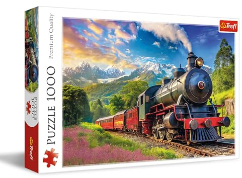 Trefl - Puzzle 1000 Teile, Reisen mit dem Zug, Klassische Puzzles