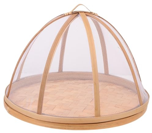 Holibanna Cubierta Protectora para Platos y Alimentos Redonda 30x23 Cm de Gasa de Alta Densidad, Ventilada, Reutilizable y Resistente para Cocina, Picnic y Fiestas al Aire Libre
