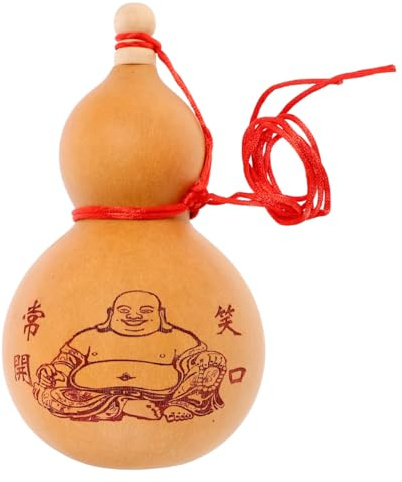VOSAREA Gourd Pendant for Decorative Natural Feng Shui Big Gourd Ornament Random Color