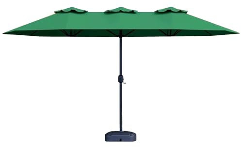 Parasol de Plage Double Face, Parasol Double Extra-Large, Parasol de Jardin Exterieur for Jardin, Piscine, Jardin