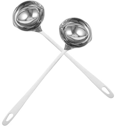ZUNOXAZ 2pièces Passoire Acier Inoxydable Avec Double Bec Verseur Pour Graisse Séparateur De Soupe Sauce Lait Huile Outil De Service