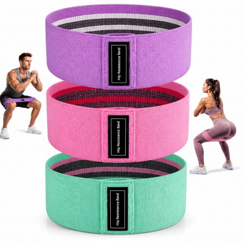 Set de Bandas de Resistencia, Cintas Elásticas Musculación para Glúteos, Piernas y Brazos, Kit de Entrenamiento Versátil para Fitness y Gym