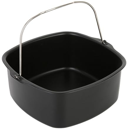 Molde Para Pasteles Con Freidora De Aire,22x7cmMolde Para Pasteles Cuadrado Con Asas,utensilios de cocina para freidora de aire,utensilios de cocina antiadherentes,Utensilios de multifuncionale