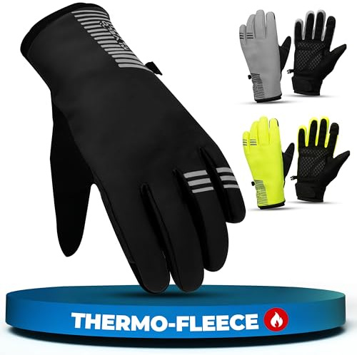 MIVELO Winterhandschuhe Winddicht & wasserfest - Warme Handschuhe mit 3M-Isolierung für Damen & Herren - Fahrradhandschuhe mit Touchscreen-Funktion - rutschfest & atmungsaktiv
