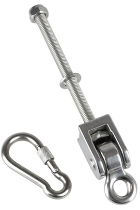 SXRQ Hängematten-Schaukel-Karabinerhaken, Edelstahlhaken mit Kugellager, für Innen- und Außenbereich, langlebig, robuste Kugellager-Schaukel