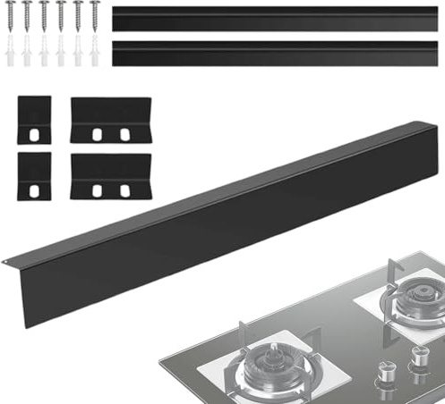 Joint d'étanchéité en acier inoxydable pour plaque de cuisson - Joint pour fente coulissante - Pour cuisinière, four, appareil, armoire, lave-vaisselle, micro-ondes, réfrigérateur, machine à laver