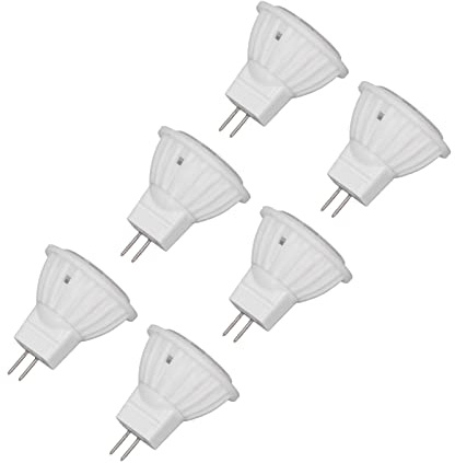 KENANLAN Bombilla LED MR11, Lámpara de 360 ​​lámparas de 360lm de 4W GU4 con Base de Cerámica para áreas de Paisajes de Jardín de Pasos, Acompañamiento de Iluminación Más Saludable y Más