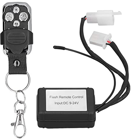 XZXCVN Contrôleur Flash Stroboscopique ABS, Module Clignotant Voiture Moto, 9~24V, 6 Modes - Matériau Durable, Commande à Distance Longue Portée, Usage Polyvalent