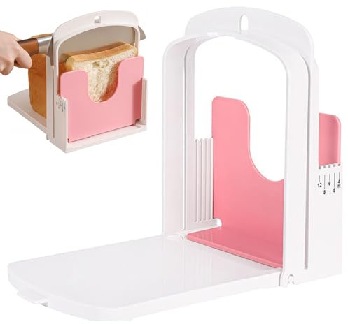 Affettatrice per pane|Affettatrice per pane, taglierina pieghevole - Guida per affettare anche toast e pasta madre, taglierina manuale sicura con design protettivo