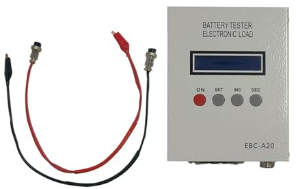 APGLSXY Efficient Battery Capacity and Resistance Tester with Adjustable Voltages Currents Setting for Electronics Maintenance LCD Display Battery Tester
