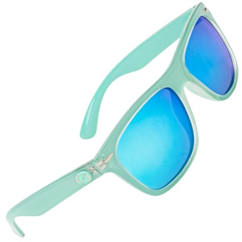 Strike King Sonnenbrille für Angler SK Plus Glasses, Modell:weiß Blaue Gläser/hellblauer Rahmen