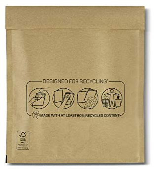 Bankers Box Luftpolsterumschläge Polsterumschlag Versandtaschen Umschläge für zerbrechliche Gegenstände, umweltfreundlich, Selbstklebeverschluss, 27x36 cm (10er-Pack)