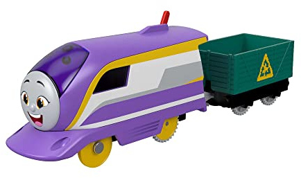 Thomas und seine Freunde Fisher-Price HDY69 -Motorisierte Spielzeugeisenbahn Kana, batteriebetriebene Lokomotive mit Ladung, Spielzeug für Kinder im Vorschulalter ab 3 Jahren