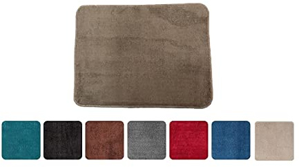 Tappeto Magico Genio 40x55 in Microfibra Antiscivolo Lavabile in Lavatrice - Varie Colori - Euronovità Srl (Tortora)