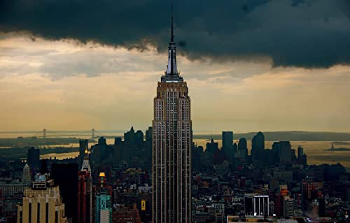 LHJOYSP Puzzle Erwachsene 1000 Teile City-Wolkenkratzer New York Empire State Building 75x50cm