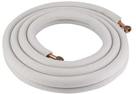 DaMohony 4M Mini Split Line Set 1/4 1/2 OD y PE aislados cobre aluminio tubo aire acondicionado piezas para HVAC refrigeración y calefacción equipos