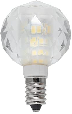 Planetitaly Lampadina LED globo E14 vetro cristallo lampada 6W resa 60W basso consumo attacco piccolo 600 lumen 230V 3000K