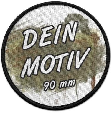 Patch Aufnäher rund 90 mm Durchmesser mit Wunschmotiv personalisiert #39878