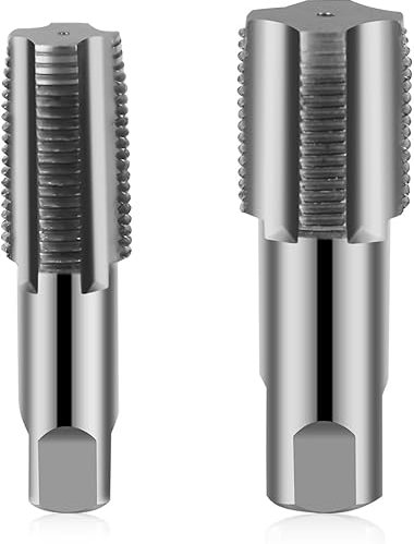 2 Stück Rohrgewindebohrer Set, Gewindeschneider 1/2 zoll, 3/4 zoll Innengewinde, Rohrgewindebohrer, für Außengewinde Maschin, Einschnittgewindebohrer Form