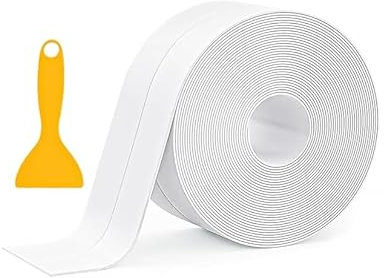 INTELLIGRON 11 ft Bath Sealant Strip, Sealant Tape with Sealing Tool, Bathroom Sealant Tape for Bathtubs, Showers, Toilets and Kitchen Sinks, Simple Seal Tape also suitable for Kitchen corners