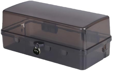 Cable Box - 6 Outlet Holes Electrical Box, Lockable Outdoor Extension Lead Storage | Rainproof Plug Box Outdoor and Outdoor Accessories, Weatherproof Cable Box for Electric Car Charging