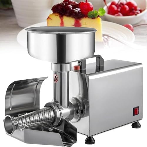 GTHTUHFD Macchina Elettrica per Filtrare Il Pomodoro, Macchina per Marmellate, Macchina per Macinare Gli Alimenti in Acciaio Inossidabile, Macchina per Salse, Macchina per Sp