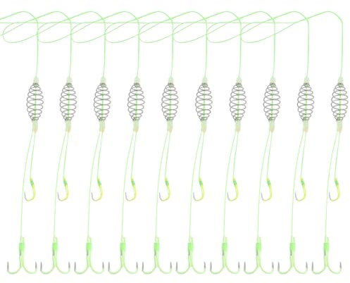 Briny River 10 x Federhaken für Silber- und Bighead-Karpfen