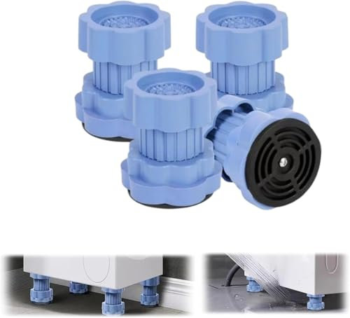 SXZLXQJY 2025 Upgrade Universal Heightening Pad For Washing Machine Base, Anti Vibration Pads For Washing Machine Support Feet, Adjustable Noise Dampening Heightening Pad(4pcs)