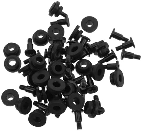 EXCEART 30PCS Schockabsorbierende Schrauben für 2,5 Zoll SSD und HDD, Vibrationsdämpfende Festplattenschrauben-Kit, Schwarz, für PC-Gehäuse, Laptop, DIY-Speicher
