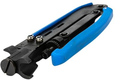 Crimpadora coaxial profesional adecuada para cables RG6 RG59 RG11 con conectores, herramienta de instalación de crimpadora de cables coaxiales