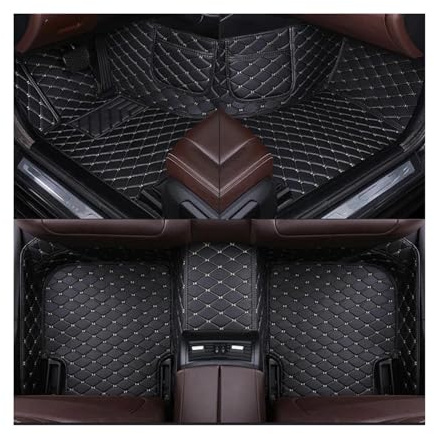 Auto Spiegelkappen Für für F10 5er 2010 2011 2012 2013 2014 2015 2016 für Ihr Auto individuelle Auto Fußmatte Seitenspiegelkappe(Black White)