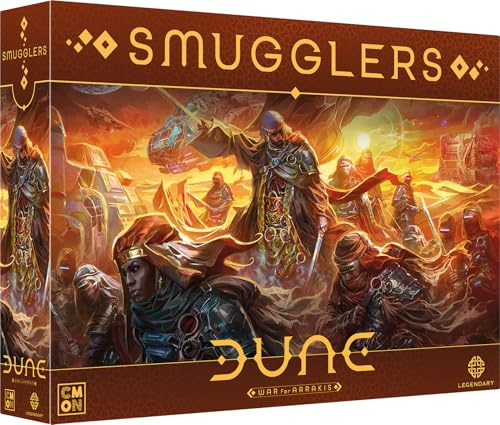 Asmodee - Düne: Schmuggler – Cmon – Gesellschaftsspiele – Erweiterung Strategiespiel Expert – neutrale Fraktion zum Kontrollieren – Figuren – 14+ – 2 bis 4 Spieler – 120 Minuten – französische Version