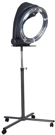 Vaporizador De Acondicionamiento Profundo Con Soporte, Permanente Profesional, Secado Con Secador, Cuidado Localizado, Temperatura Y Altura Ajustables.,Black