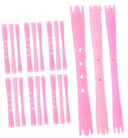 UKCOCO Varillas para Rizar Cabello Corto 90piezas de Plástico Diseño Hueco y Ondas de Agua, Kit de Permanente para Uso en Casa y Peinado en Movimiento