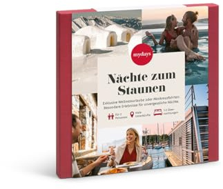 mydays Geschenkbox Nächte zum staunen | Besondere Erlebnisse für unvergessliche Nächte