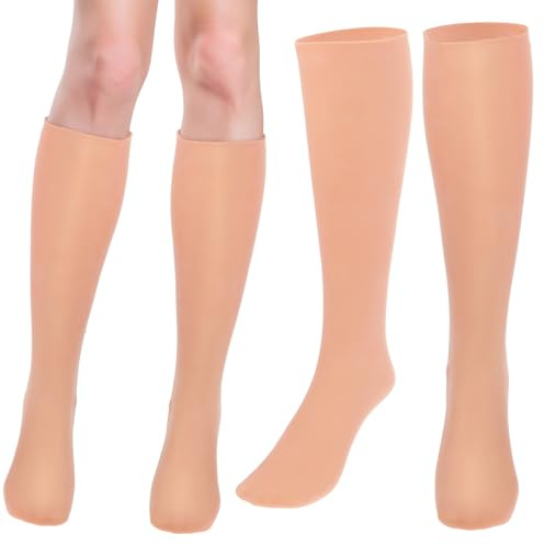 Fußpflegesocken 1 Paar Sebs Elastisch für Frauen und Mädchen | Feuchtigkeitsspendend, Weich und Hautfreundlich, für Trockene Winterhaut nach Fußcreme, Khaki
