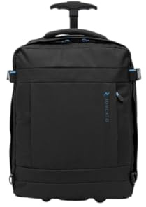 R Roncato Zaino Trolley linea CLEVER per voli low cost misura EasyJet 45x35x20 cm (Nero)